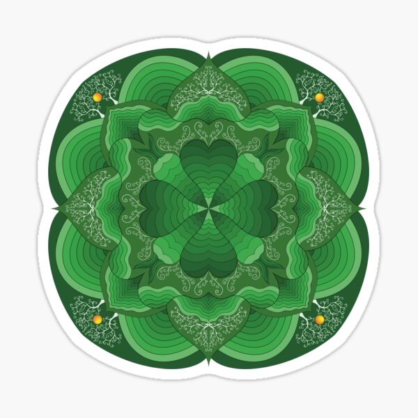 “Heart Chakra Mandala” Sticker for Sale by sandmannarts | Redbubble