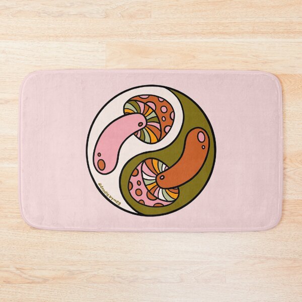 Item preview, Mushroom Yin Yang designed and sold by doodlebymeg.