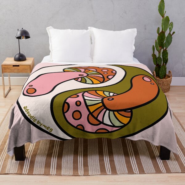 Item preview, Mushroom Yin Yang designed and sold by doodlebymeg.
