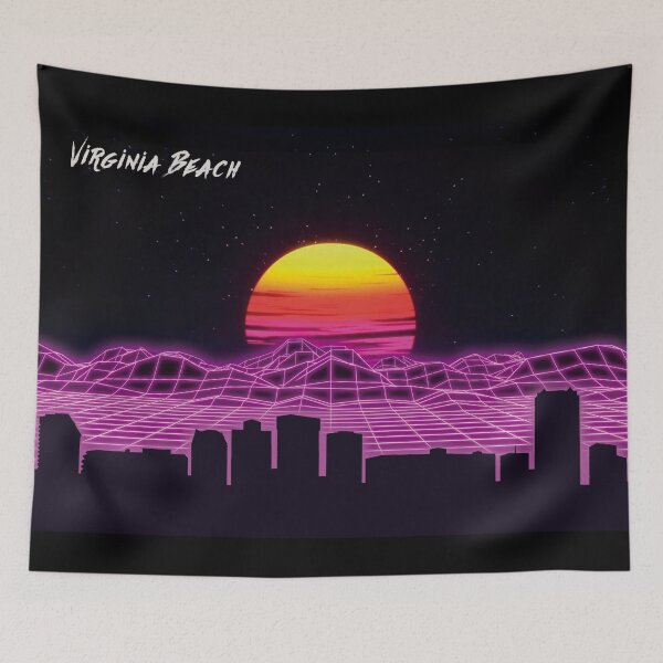 Item preview, Virginia Beach Skyline Neon Nights designed and sold by DFerraz.