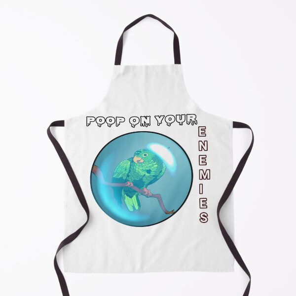 Item preview, Poop on your enemies 8- Mischievous Green Parrot designed and sold by Midnightviera.