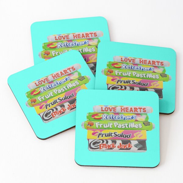 Artikelvorschau, 1980er Süßigkeiten aus meinem Originalgemälde „Sweetie Treaty“ Süßigkeiten und Zucker Lecker! Leckereien aus der Kindheit entworfen und verkauft von Coco Blast.