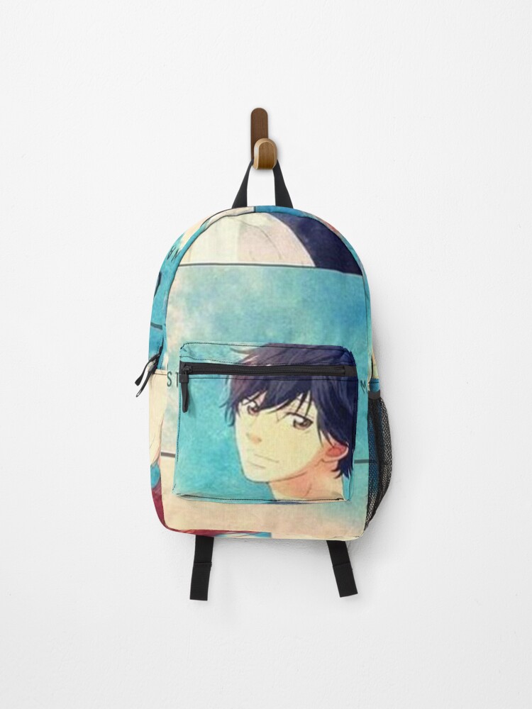 Thumbnail 1 of 3, Backpack, Ao Haru Ride Blue Spring Ride Couple designed and sold by NormaBrown1.