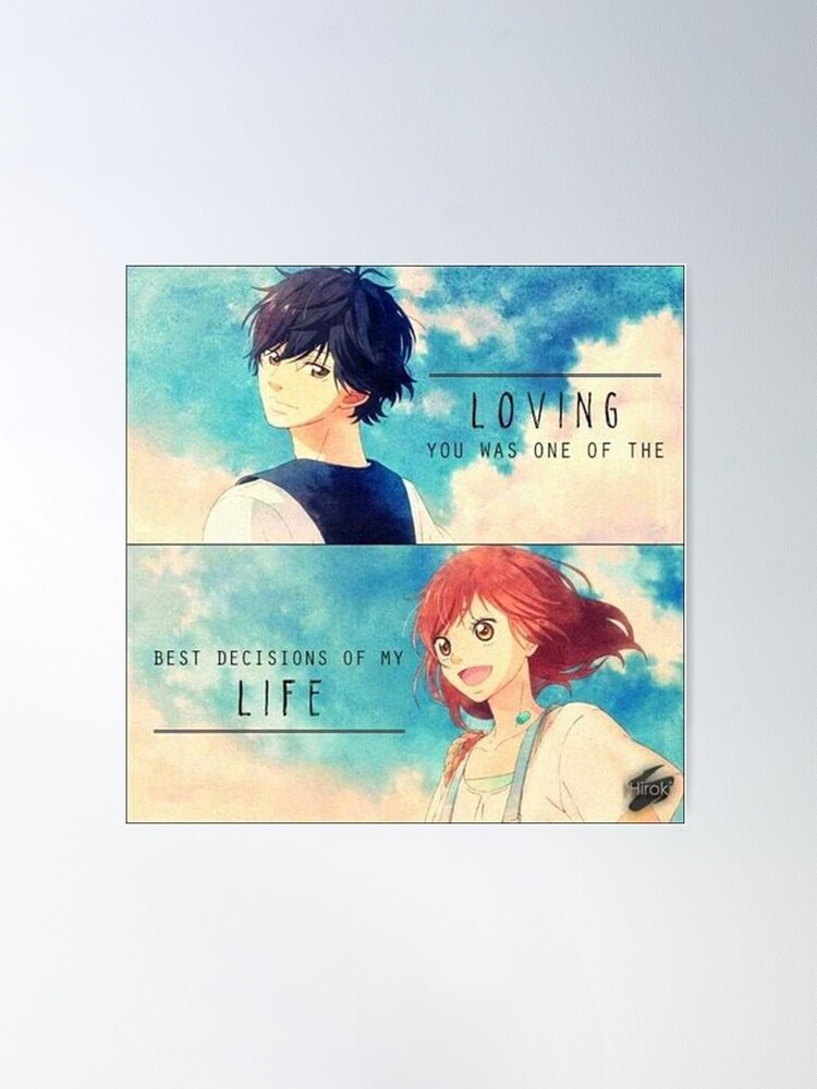 Ao Haru Ride Blue Spring Ride Romantic Art Board Print for Sale by  NormaBrown1