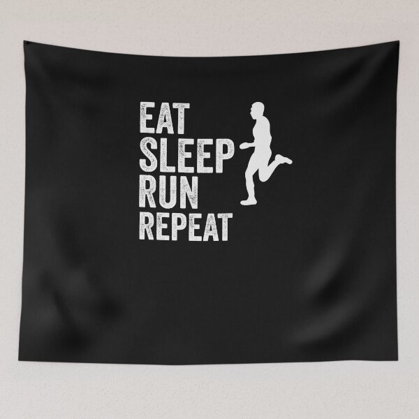 Aperçu de l'œuvre Eat sleep run repeat créée et vendue par JokerH.