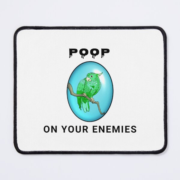Item preview, Poop on your enemies 9- Mischievous Green Parrot designed and sold by Midnightviera.
