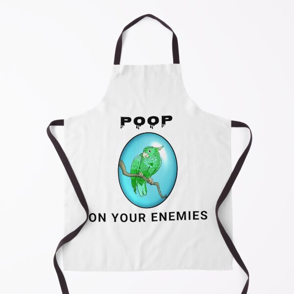 Item preview, Poop on your enemies 9- Mischievous Green Parrot designed and sold by Midnightviera.