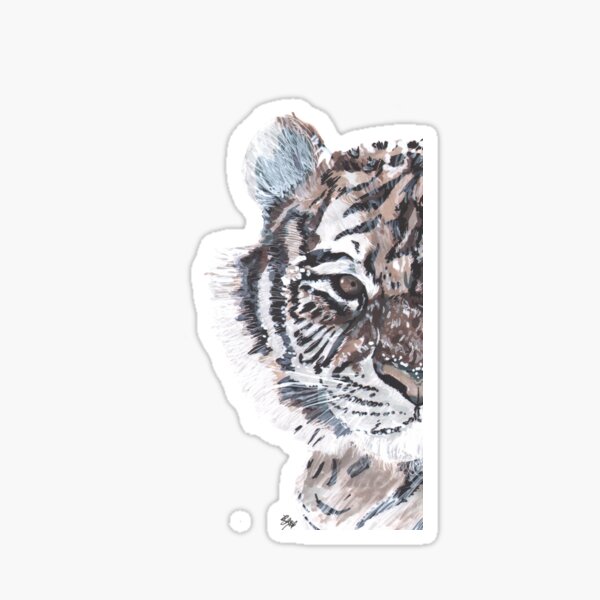 Item preview, Stripey Fluffy Amur Tiger designed and sold by Brian James Fichtner.
