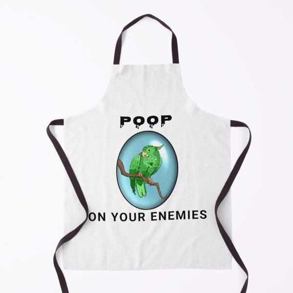 Item preview, Poop on your enemies 10- Mischievous Green Parrot designed and sold by Midnightviera.