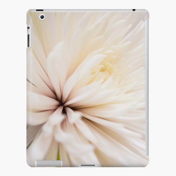 Poofy White Flower iPad Snap Case