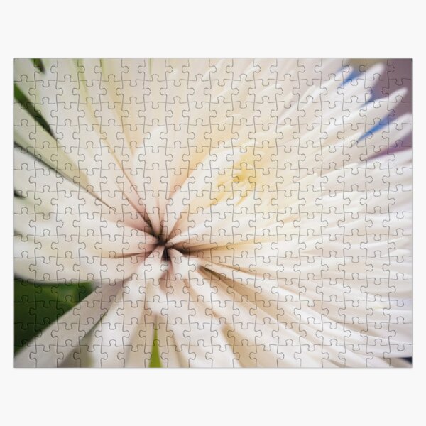 Poofy White Flower Jigsaw Puzzle