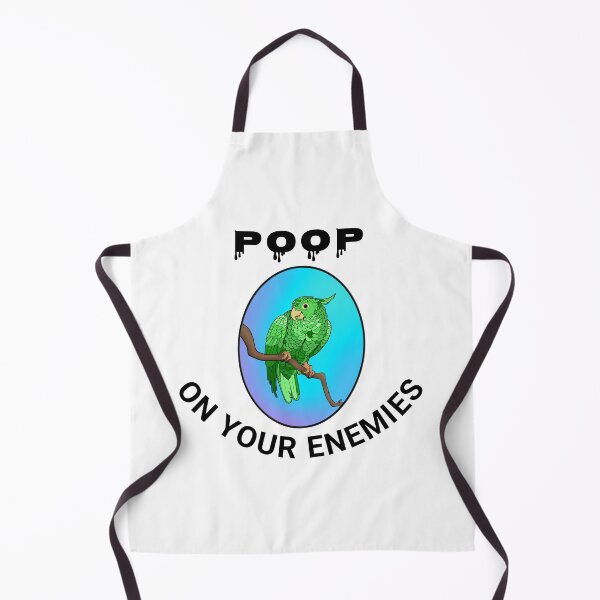 Item preview, Poop on your enemies 11- Mischievous Green Parrot designed and sold by Midnightviera.
