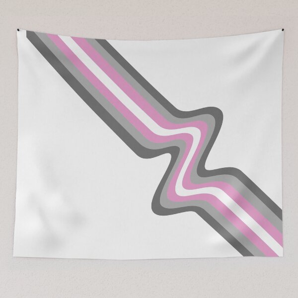 Item preview, Pride Squiggle Demigirl designed and sold by LutherOfNttngHm.