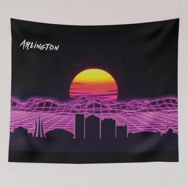 Artikelvorschau, Neonnächte der Skyline von Arlington entworfen und verkauft von DFerraz.