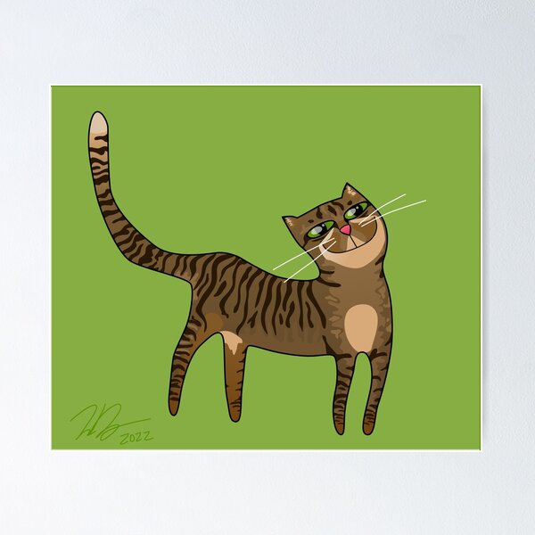 Item preview, Happy Brown Tabby Cat designed and sold by Zia Frazier.
