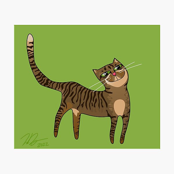 Item preview, Happy Brown Tabby Cat designed and sold by Zia Frazier.