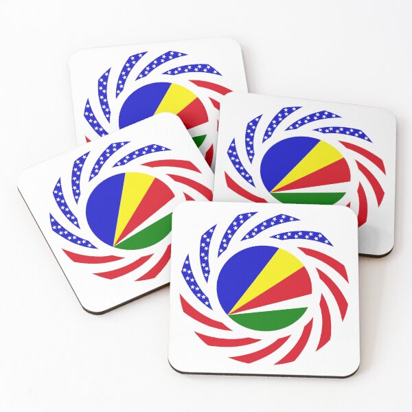 Item preview, Seychellois American Multinational Patriot Flag Series designed and sold by Carbon-Fibre Media.