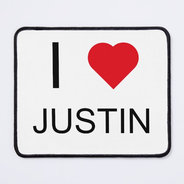 Item preview, I Love Justin - Heart designed and sold by brewprints.