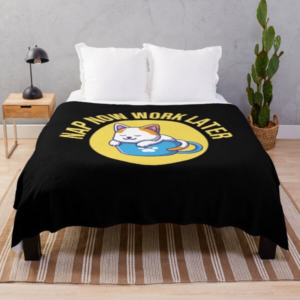 Item preview, Nap Now Work Later Funny Cup Coffee Cute Cat Sleeping Gift Cool Nap Lovers Quote designed and sold by pedrored369.