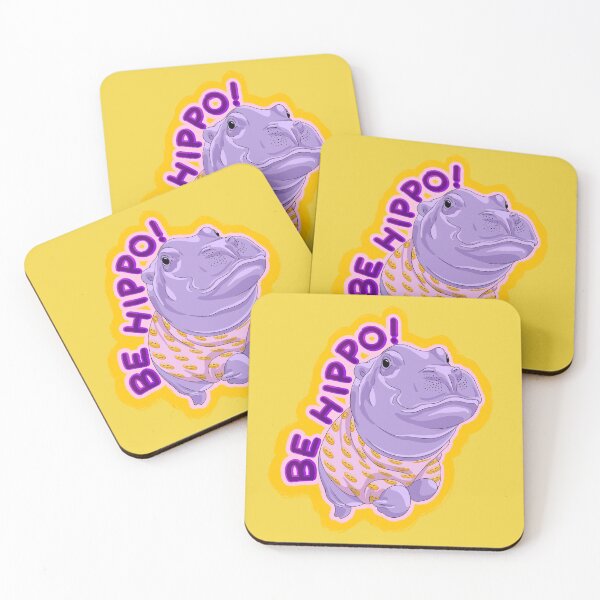 Item preview, Be Hippo, be happy! designed and sold by undersideland.