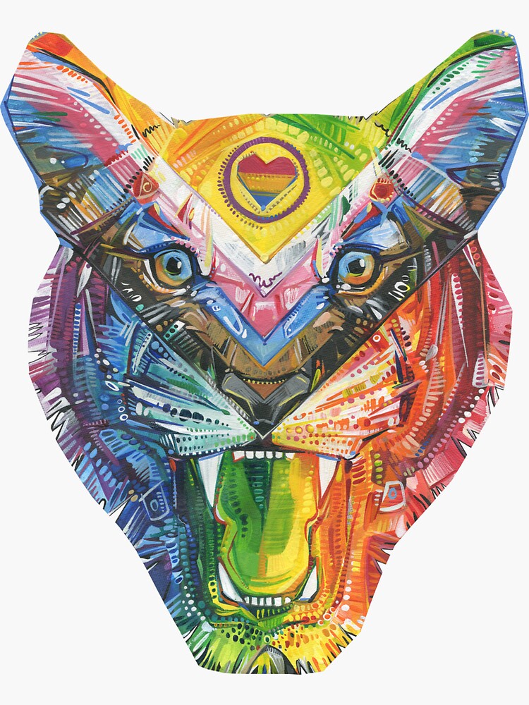 LGBTQ Pride Tiger Painting - 2022 by gwennpaints