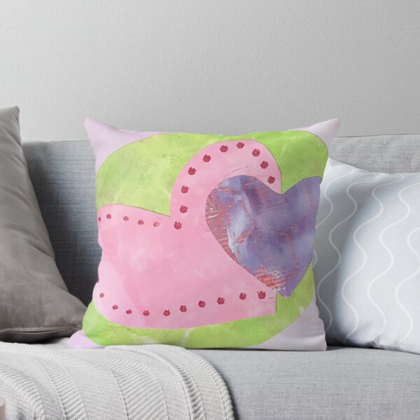 Item preview, Pink and Green Valentine's Day Card - Mixed Media Design 4 designed and sold by KateChurches.