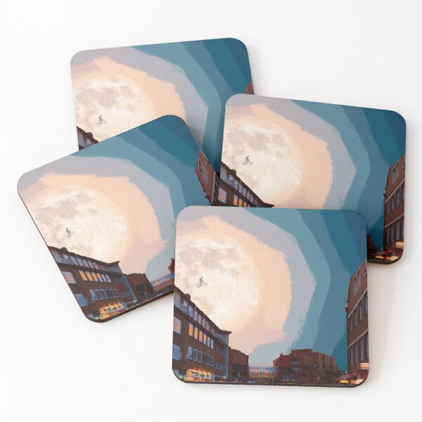 Item preview, "Moon"- Dreamy Cityscape/painting designed and sold by Vineet Suresh.