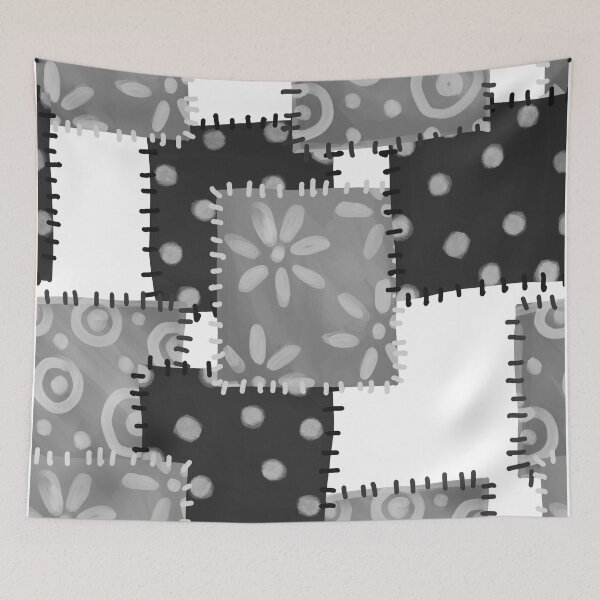 Item preview, Monochrome Quilted Pattern designed and sold by Orangegrph.