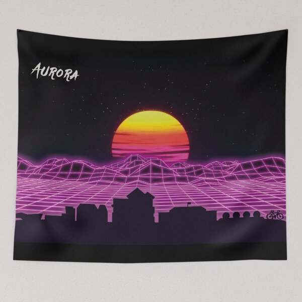 Item preview, Aurora Skyline Neon Nights designed and sold by DFerraz.