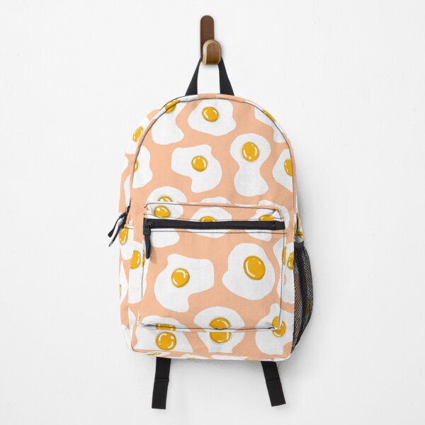 Item preview, Fried egg Print pastel peach designed and sold by DemonicGloom.