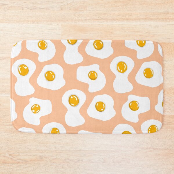 Item preview, Fried egg Print pastel peach designed and sold by DemonicGloom.