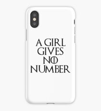A girl... iPhone Case
