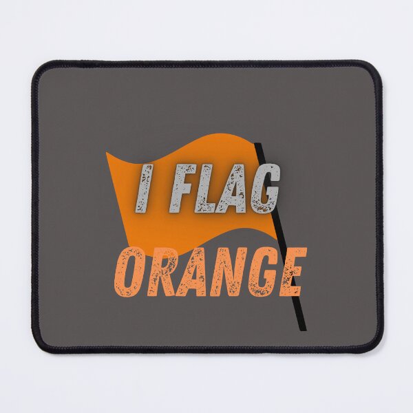 Item preview, I Flag Orange Graphic Design T-Shirt designed and sold by DaddyKoti.