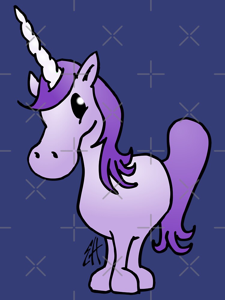 Purple Unicorn by cardvibes