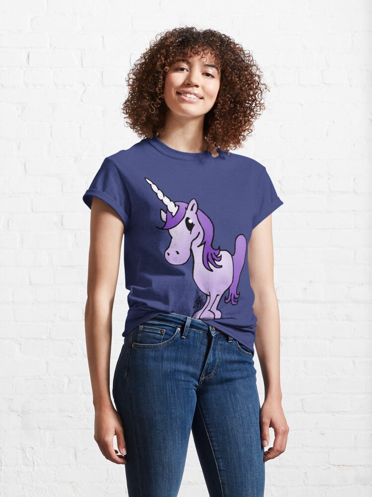 Alternate view of Purple Unicorn Classic T-Shirt