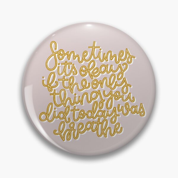 Item preview, Just Breathe Hand Lettered Quote designed and sold by littlescooter.