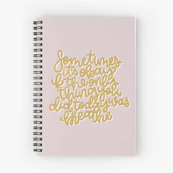 Item preview, Just Breathe Hand Lettered Quote designed and sold by littlescooter.