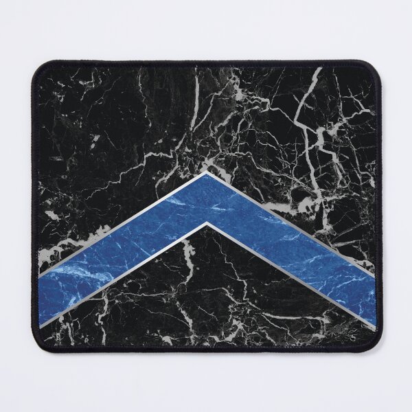 Item preview, Stone Arrow Pattern - Black & Blue Marble #595 designed and sold by Natural Collective.