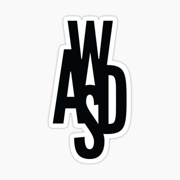 Wasd Stickers | Redbubble