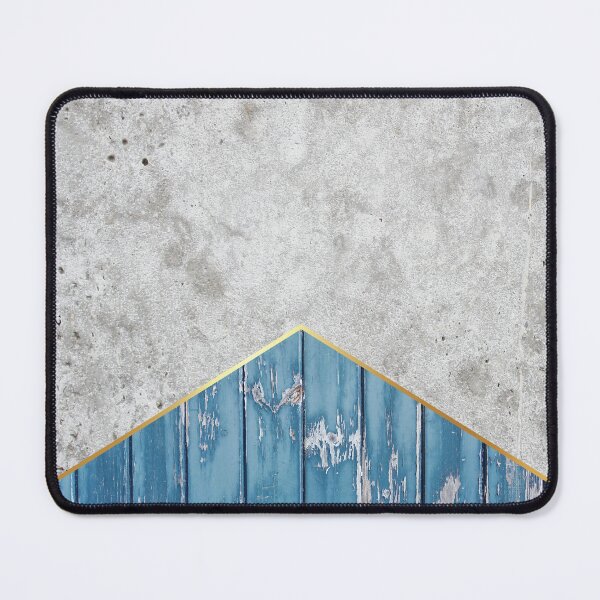 Item preview, Geometric Concrete Arrow Design - Blue Wood #347 designed and sold by Natural Collective.