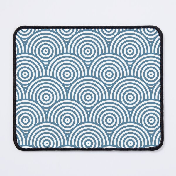 Item preview, Geometric Scales Pattern - Blue & White #453 designed and sold by Natural Collective.