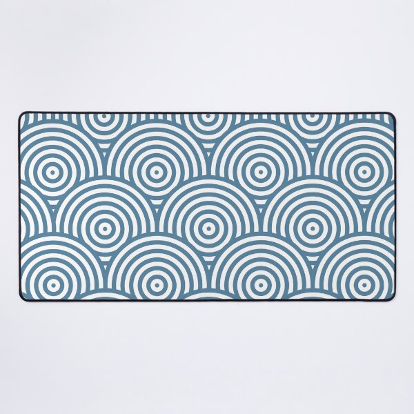 Item preview, Geometric Scales Pattern - Blue & White #453 designed and sold by Natural Collective.