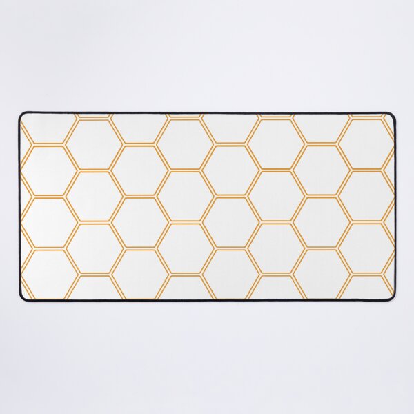 Item preview, Geometric Honeycomb Pattern - Orange #271 designed and sold by Natural Collective.
