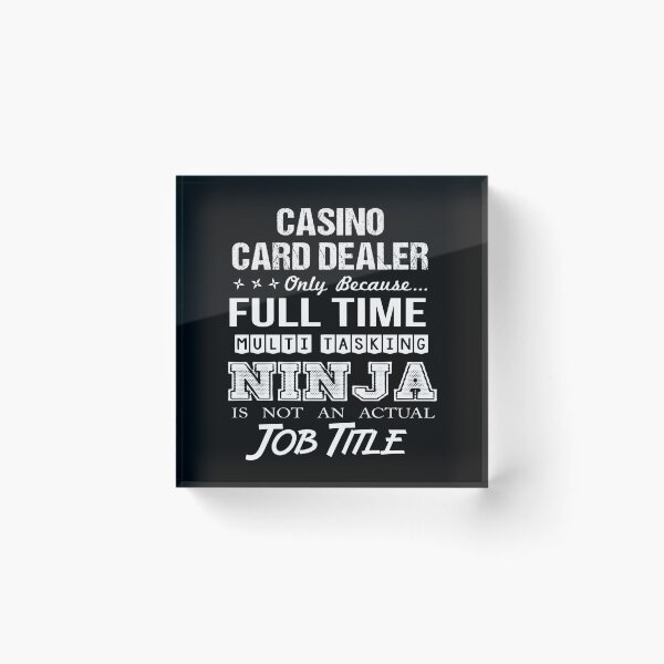 Item preview, Casino Card Dealer T Shirt - Ninja Job Gift Item Tee designed and sold by ritterdick.