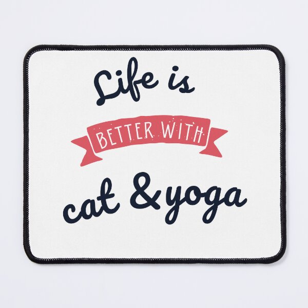 Item preview, life is better with love, yoga & cat designed and sold by Sam Artist.