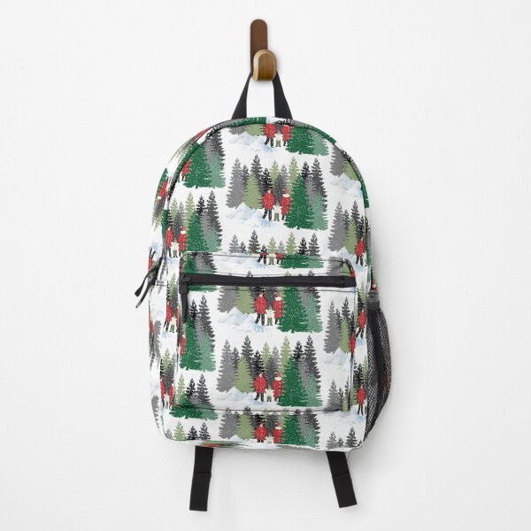Item preview, Family looking at pine trees in a winter snow storm designed and sold by Cora Gregory.