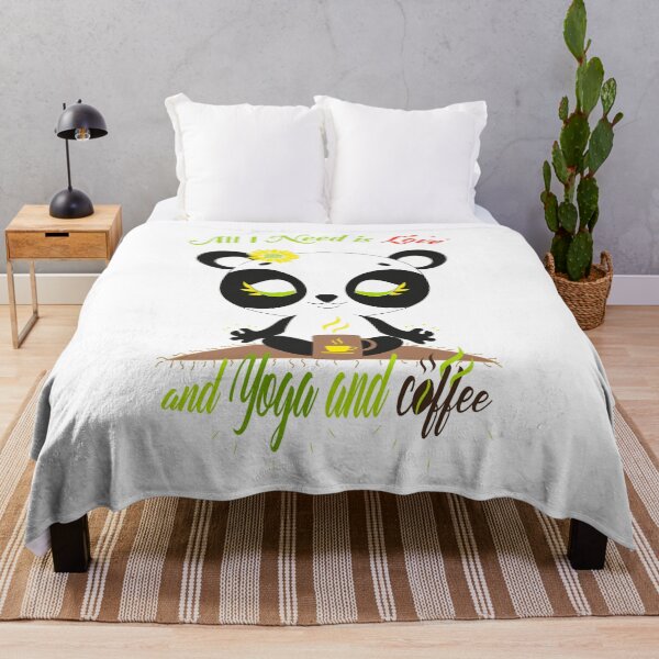 Item preview, all i need is love and yoga panda and coffee designed and sold by ANO RIC.