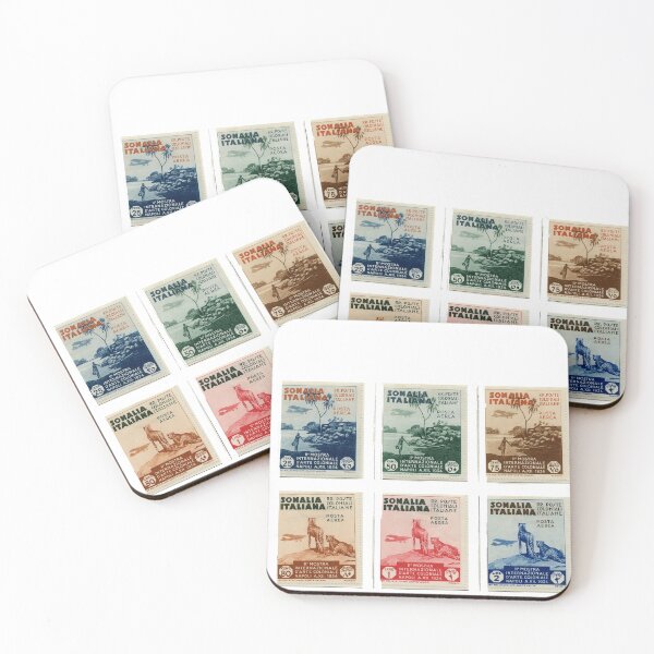 Item preview, Somalia Air Post Stamps 1934 designed and sold by VintageSomalia.