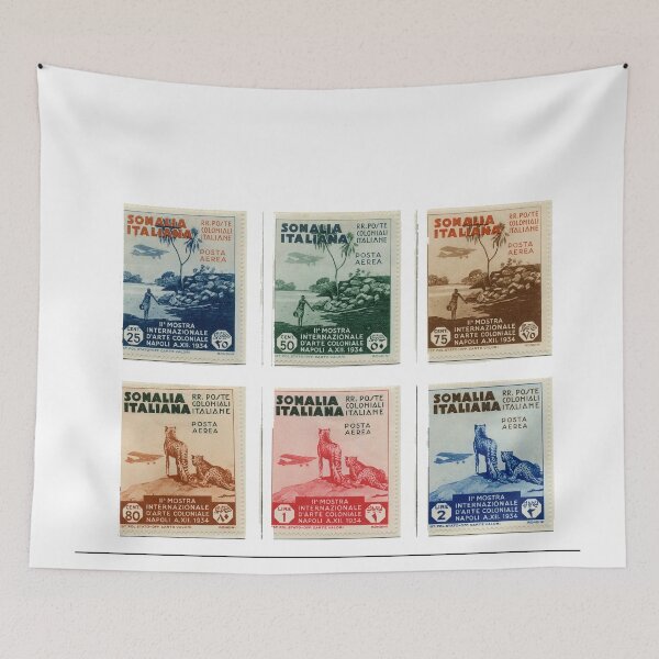 Item preview, Somalia Air Post Stamps 1934 designed and sold by VintageSomalia.