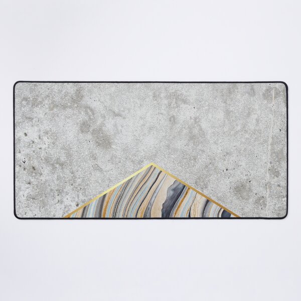 Item preview, Geometric Concrete Arrow Design - Blue Marble #177 designed and sold by Natural Collective.